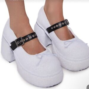 TWIRLING PERFECTION MARY JANES - WHITE